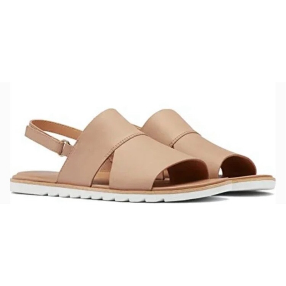 Sorel Ella II Leather Slingback Sandals Size 7.5